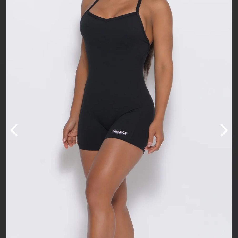 Bombshell. Sculpted Bodysuit Shorts Sz. S. Black. VGUC.